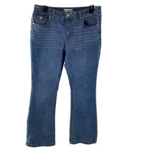 Vanilla Star Womens Bootcut Jeans Medium Wash Blue Denim Size 11 W30 Flap Pocket